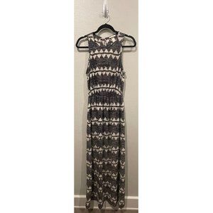 H&M Black and White Tribal Long Dress